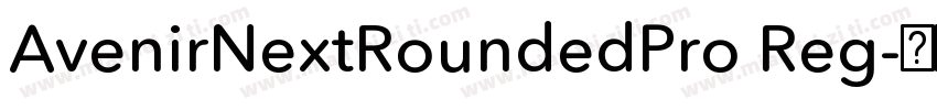 AvenirNextRoundedPro Reg字体转换